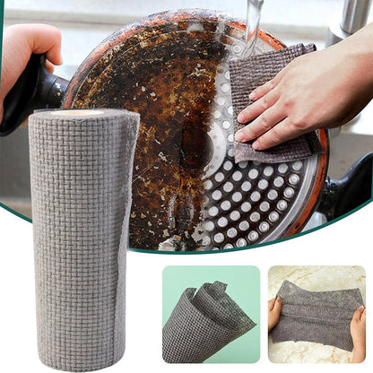 Disposable Kitchen Cleaning Cloth Roll – 25 Sheets (23x19 cm)