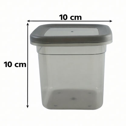 Plastic Food Storage Container Set 700ml Airtight Pantry Jars (8 Pc Set)