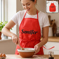 Reusable Cooking Apron with Front Pocket and Adjustable Neck Strap (1 Pc)