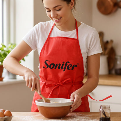 Reusable Cooking Apron with Front Pocket and Adjustable Neck Strap (1 Pc)