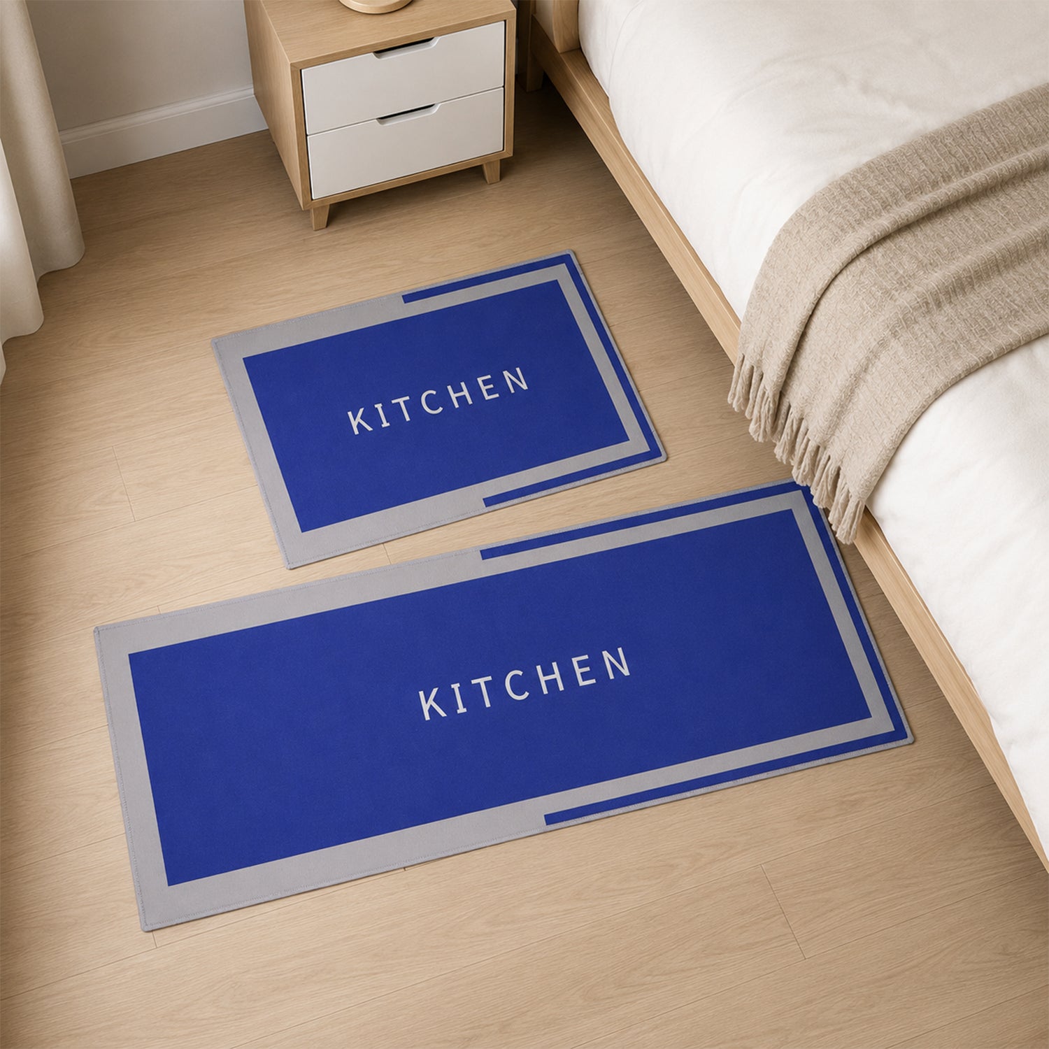 Printed Anti Slip Floor Mat Set – Safe & Decorative for Home
