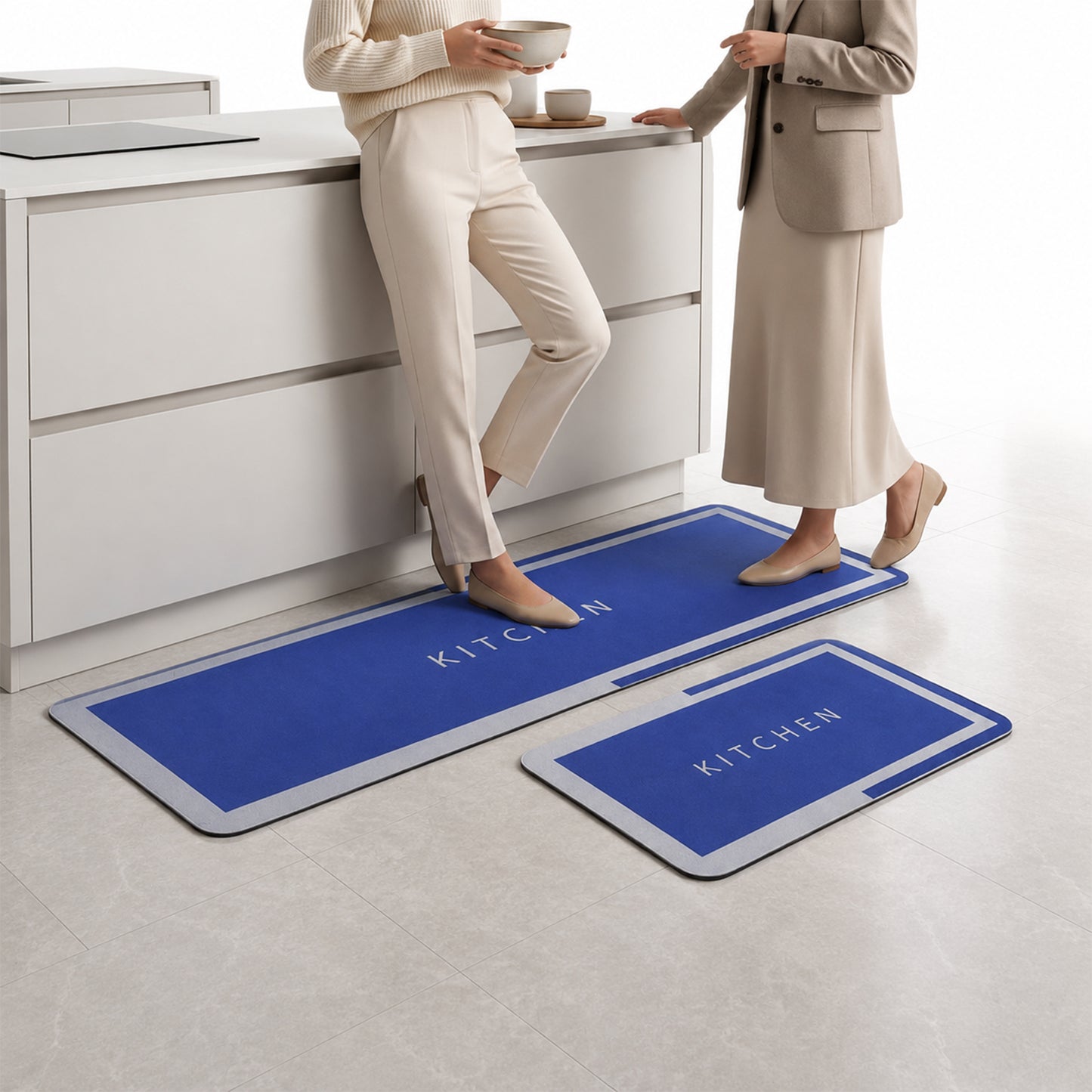 Printed Anti Slip Floor Mat Set – Safe & Decorative for Home