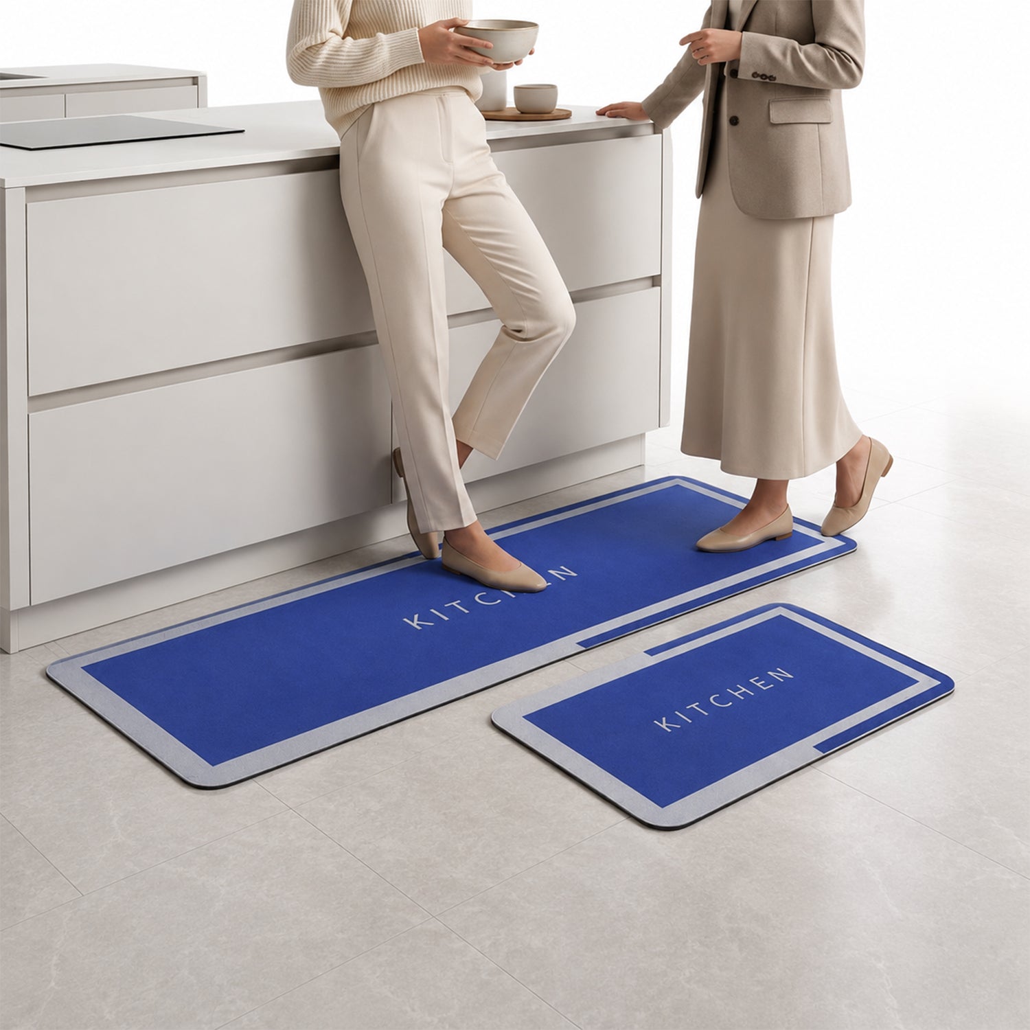 Printed Anti Slip Floor Mat Set – Safe & Decorative for Home