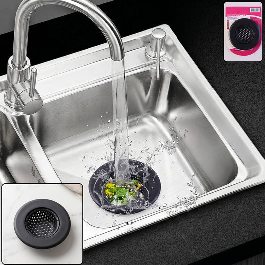 Metal sink drain mesh strainer with filter basket and food catcher for kitchen (1 pc)