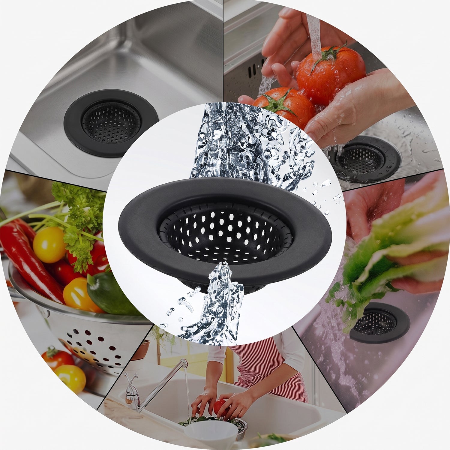 Metal Sink Drain Mesh Strainer Filter Basket Food Catcher for Kitchen (1 Pc)