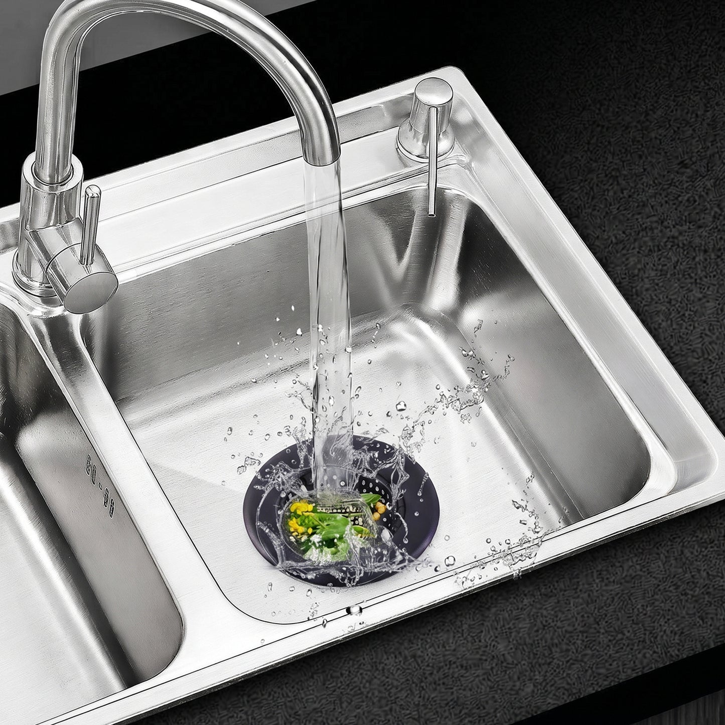 Metal Sink Drain Mesh Strainer Filter Basket Food Catcher for Kitchen (1 Pc)