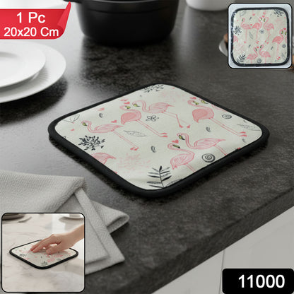 Heat resistant kitchen mat pad for hot cookware