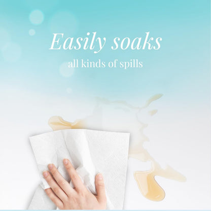 Freshee Super-Absorbent Kitchen Roll 4-in-1 Paper Towels (4 Rolls × 60 Sheets = 240 Sheets)