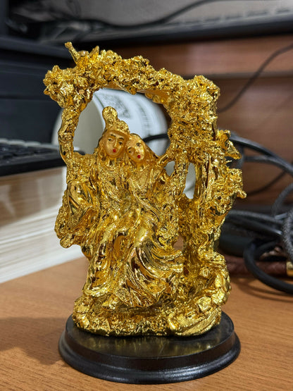 Radha Krishna Idol with Decorative Arch Showpiece for Home