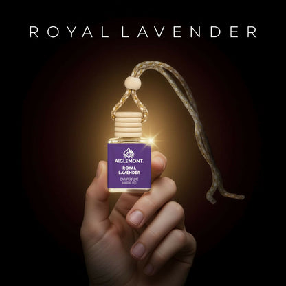 Royal Lavender Car Perfume Hanging Pod Long Lasting Air Freshener Premium (10ml)