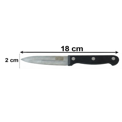 Apex Stainless Steel Fruit Knife with Riveted Handle Paring Knife (1 Pc)