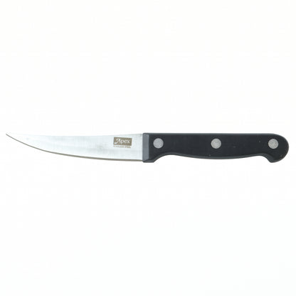 Apex Stainless Steel Steak Knife with Riveted Handle Curved Blade (1 Pc)