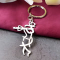 Krishna Flute Keychain – Durable Stainless Steel Spiritual Accessory