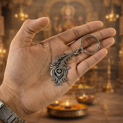  hindu spiritual feather keychain
