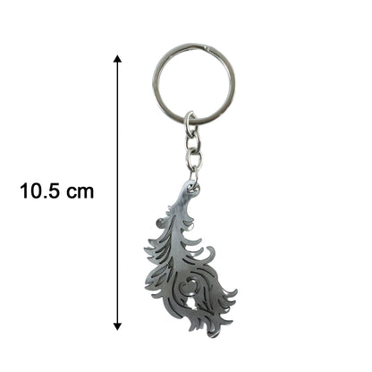 peacock feather key holder