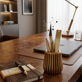 Modern Wooden Pen Holder – Premium MDF Desk Organizer for Stationery