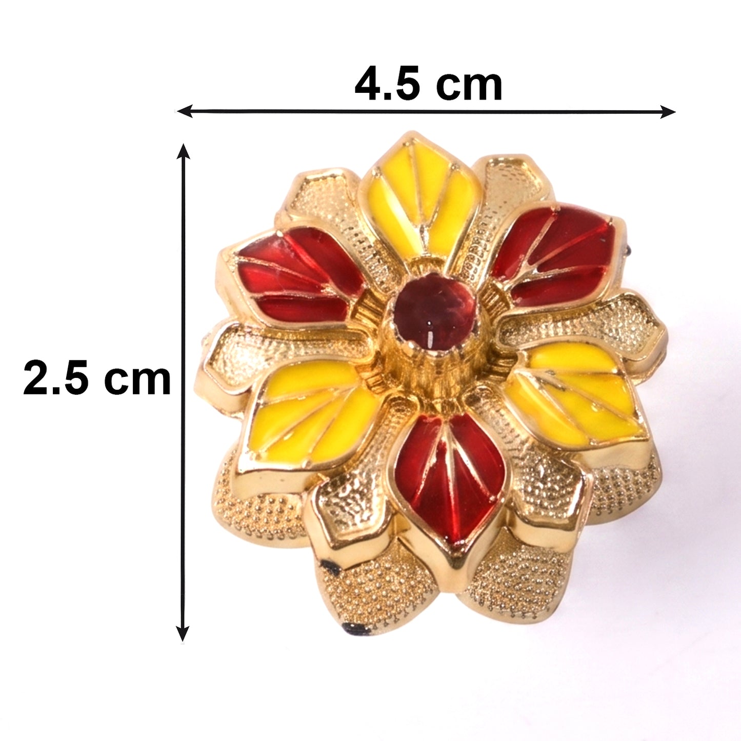 Golden sindoor holder for pooja