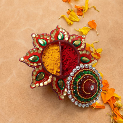 Handwork Decorative Kumkum Dani (1 Pc)