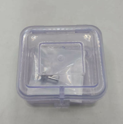 Silver Plated Ruby Flower Flat Back AD Nosepin Stud Combo Pack of 3