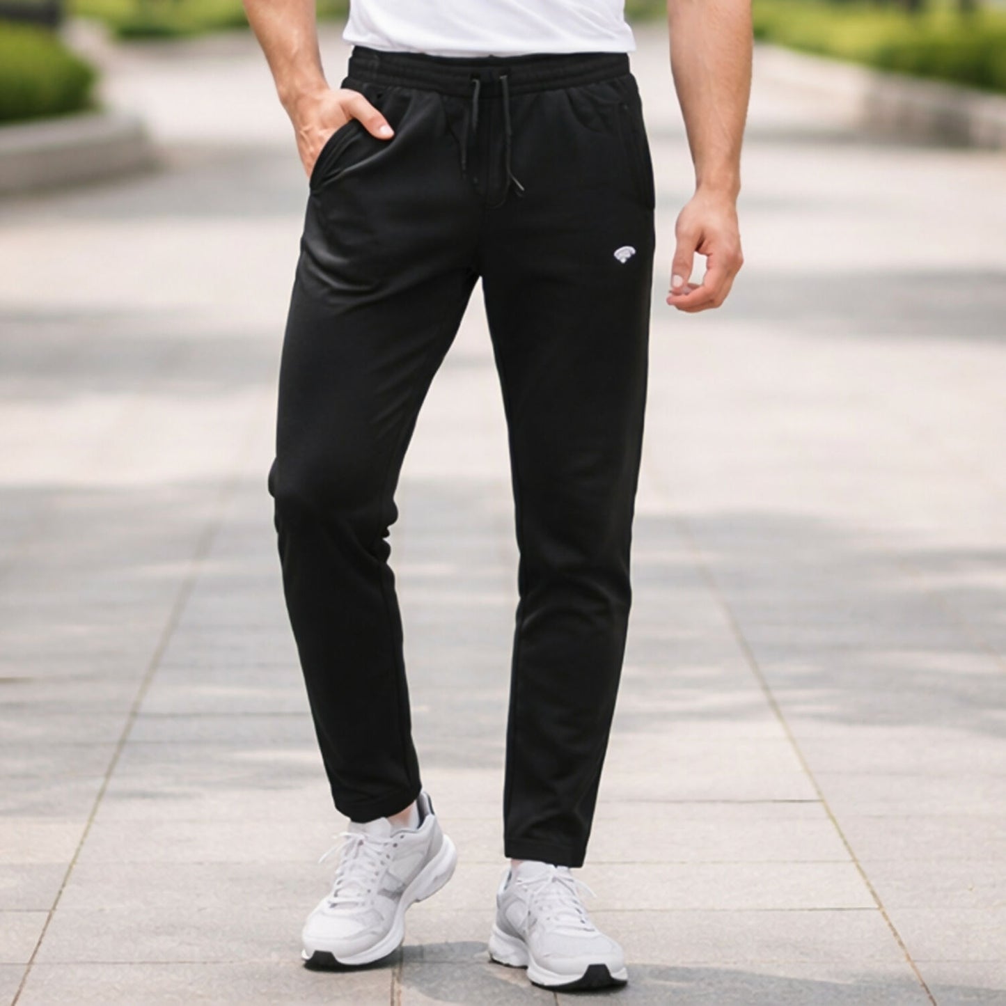 Men’s Slim Fit Stretchable Track Pants with Drawstring & Pocket Lower