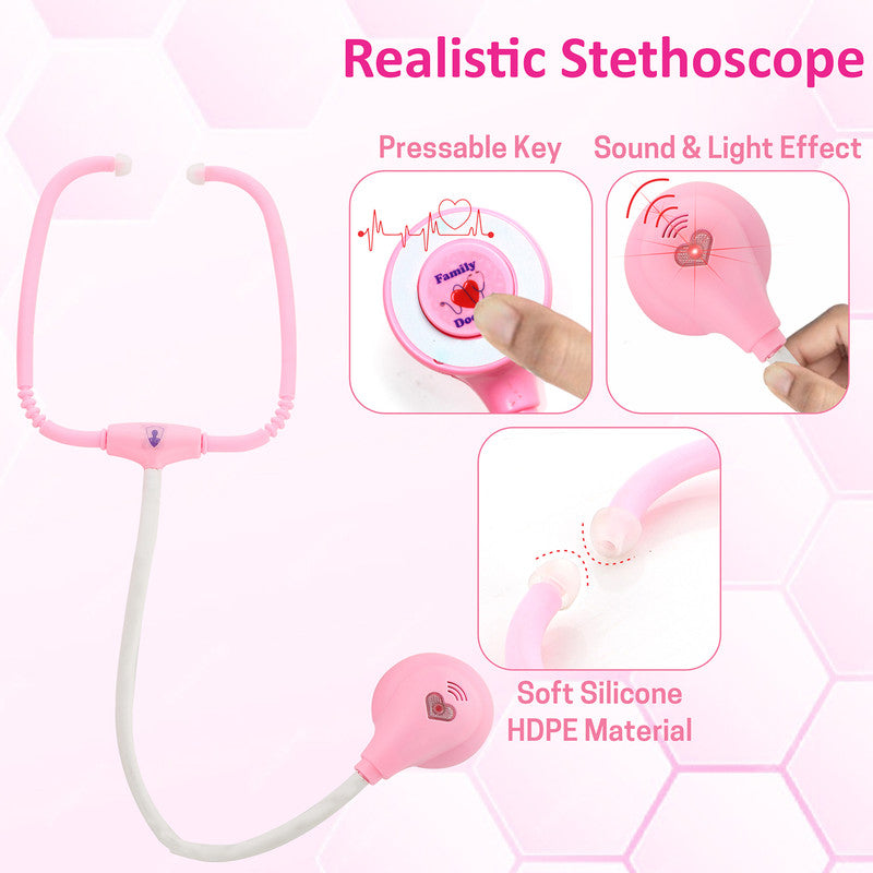 Aditi LED Doctor Play Kit for Kids with Light-Up Tools & Stethoscope – Complete Medical Role-Play Set