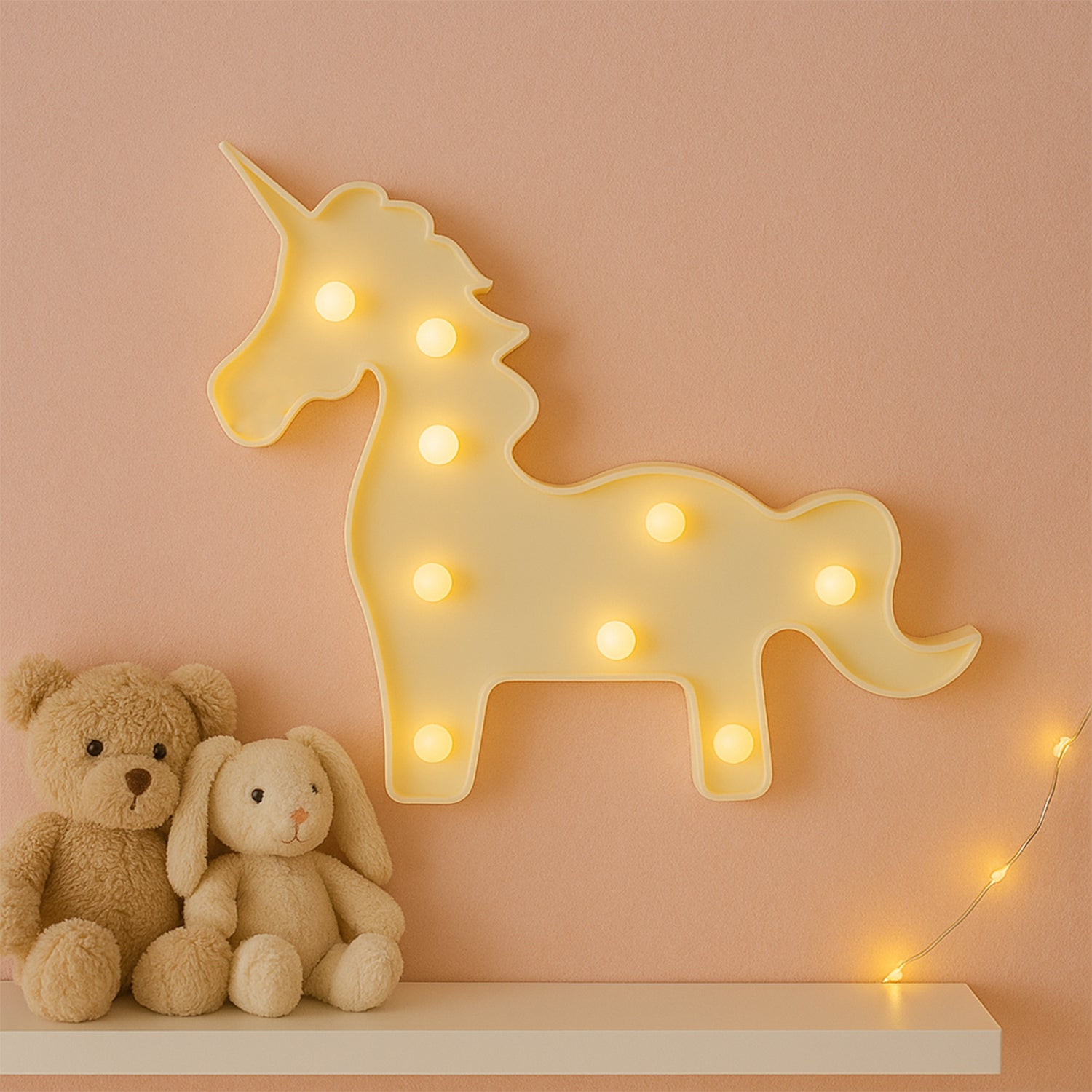 Unicorn Shaped LED Decorative Night Light (1 Pc)
