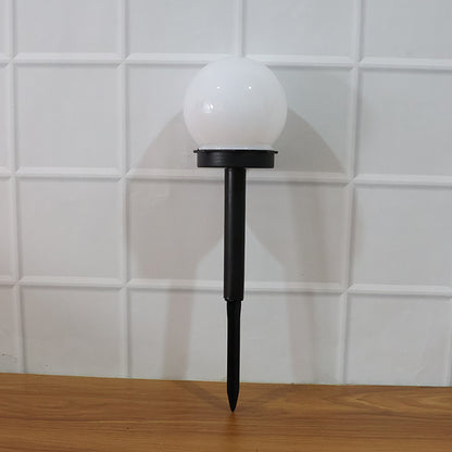 Solar-Powered LED Garden Globe Pathway Light (1 Pc)