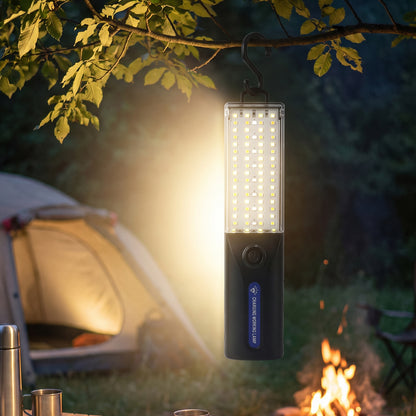 LED Rechargeable Working Lamp with Hanging Hook for Camping Garage (1 Pc)