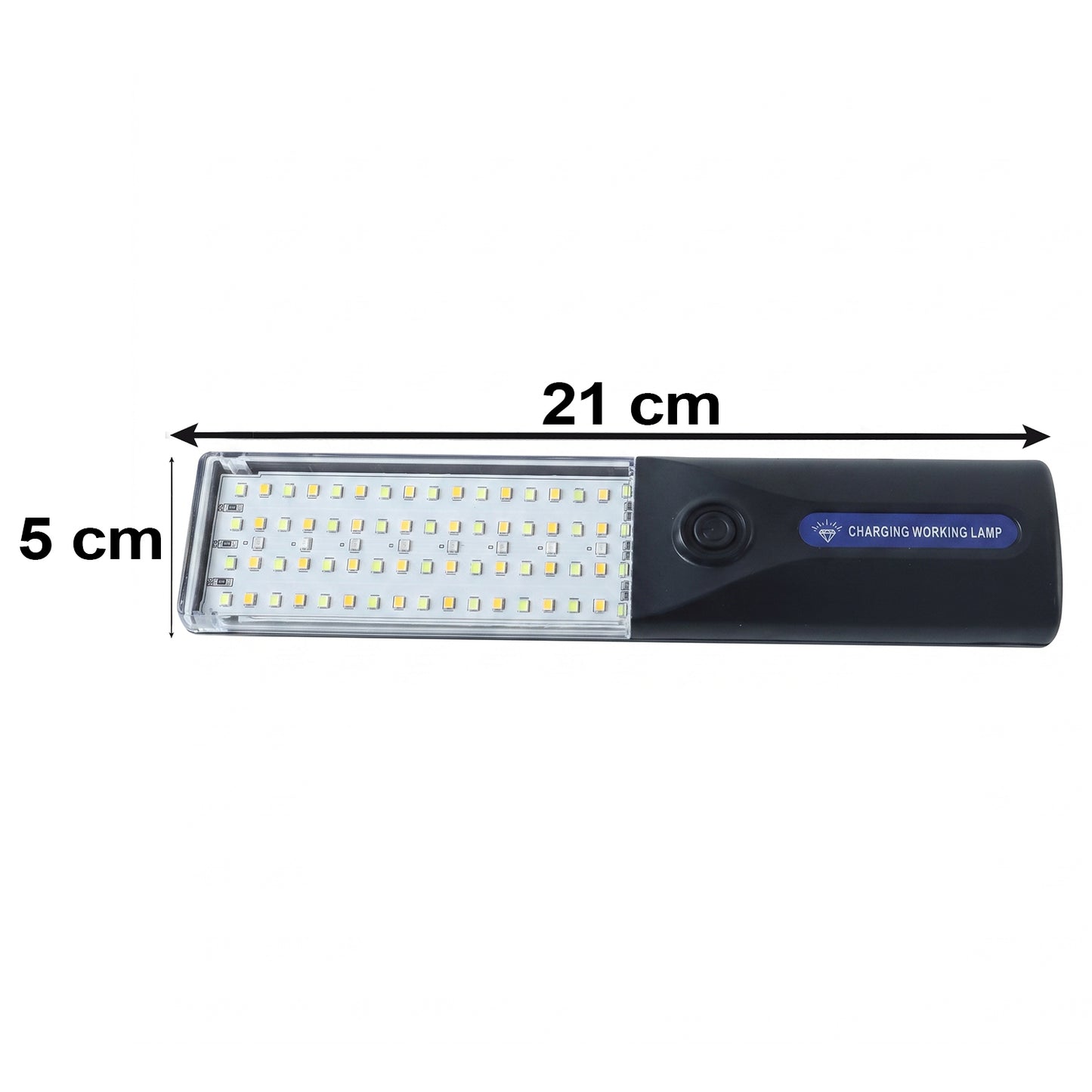 LED Rechargeable Working Lamp with Hanging Hook for Camping Garage (1 Pc)
