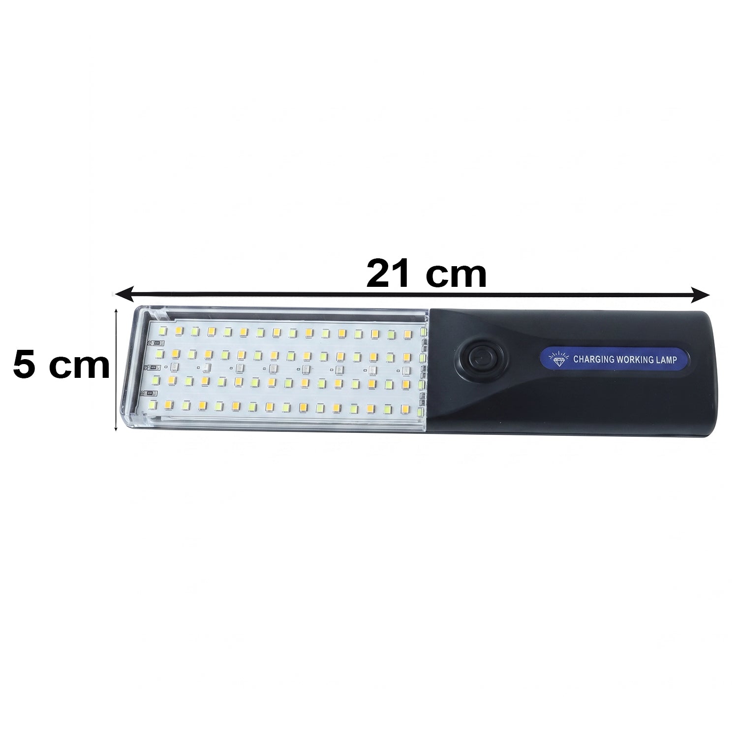 LED Rechargeable Working Lamp with Hanging Hook for Camping Garage (1 Pc)