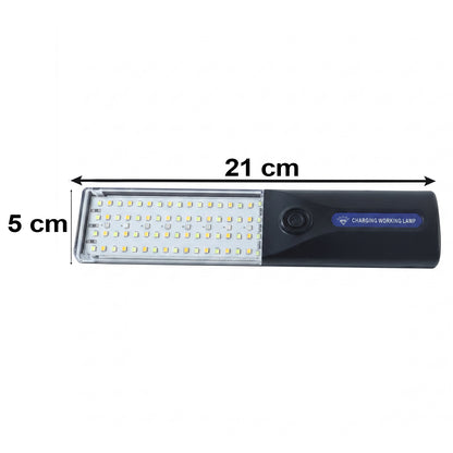 LED Rechargeable Working Lamp with Hanging Hook for Camping Garage (1 Pc)