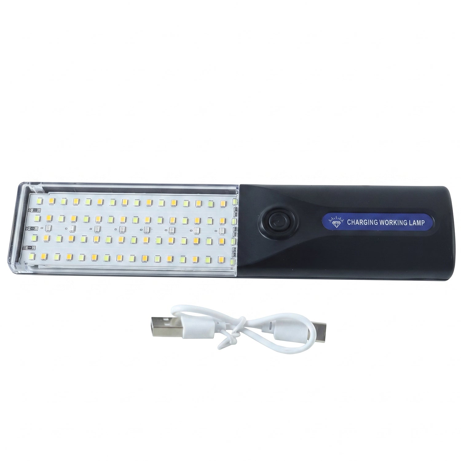 LED Rechargeable Working Lamp with Hanging Hook for Camping Garage (1 Pc)