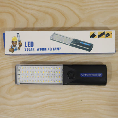 LED Rechargeable Working Lamp with Hanging Hook for Camping Garage (1 Pc)