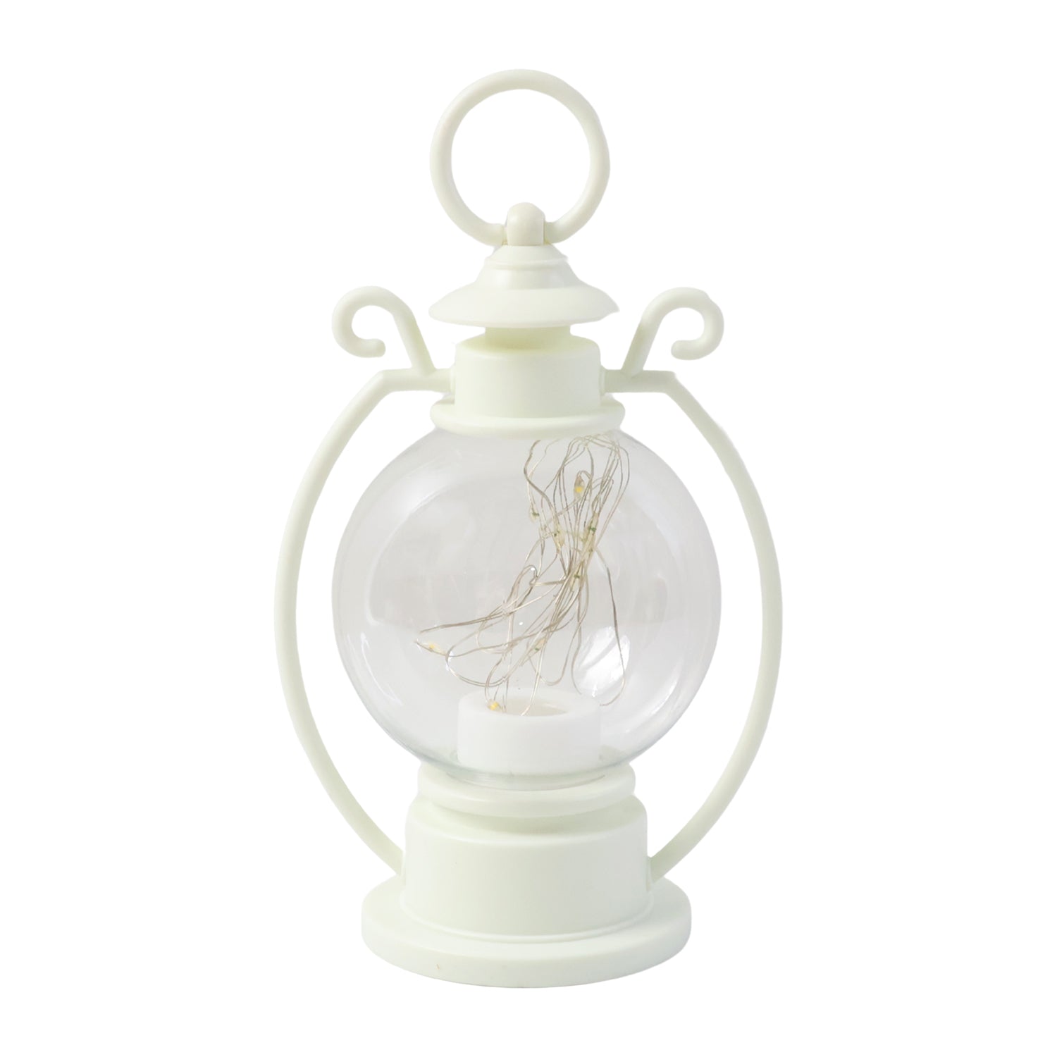LED Decorative Storm Lantern Light (Battery Operated, Warm White Light)