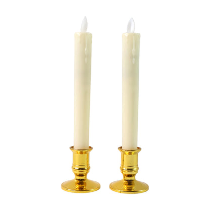 Set of 2 LED Flameless Taper Candles