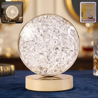 Crystal table lamp white bg