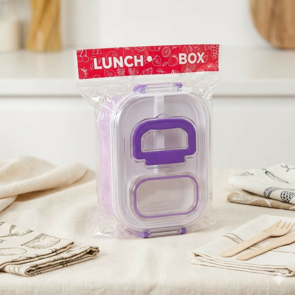 Close-up of Mighty Lunch Box spoon and fork included