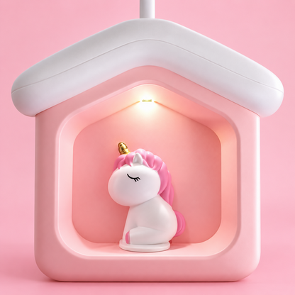 Pink Unicorn House Night Light