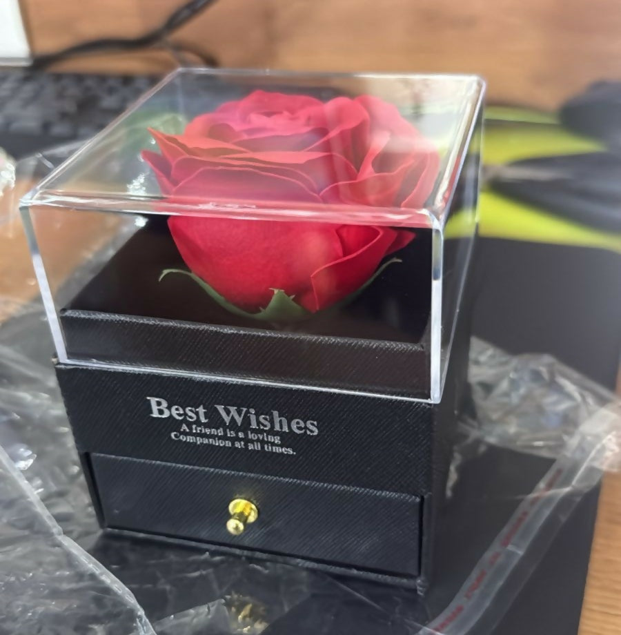 Premium Eternal Rose Gift Box displayed as romantic decor