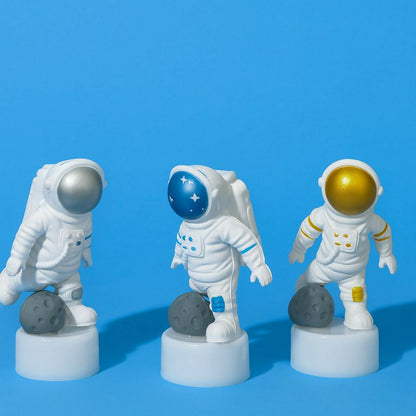 LED Astronaut Night Light Lamp for Kids Room | Cute Space Theme Bedside Decor (3 PCS)