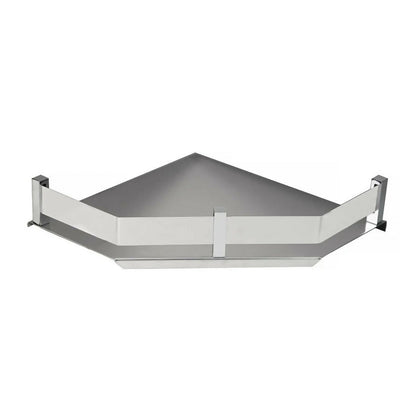Premium Stainless Steel Wall Mounted Corner Shelf 9x9 Bathroom Organizer Rack