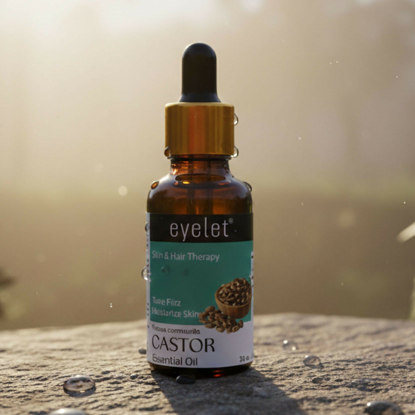 Eyelet Castor Essential Oil for Skin & Hair Therapy Tame Frizz & Moisturize Skin (30ML)