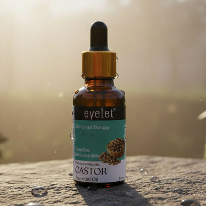 Eyelet Castor Essential Oil for Skin & Hair Therapy Tame Frizz & Moisturize Skin (30ML)