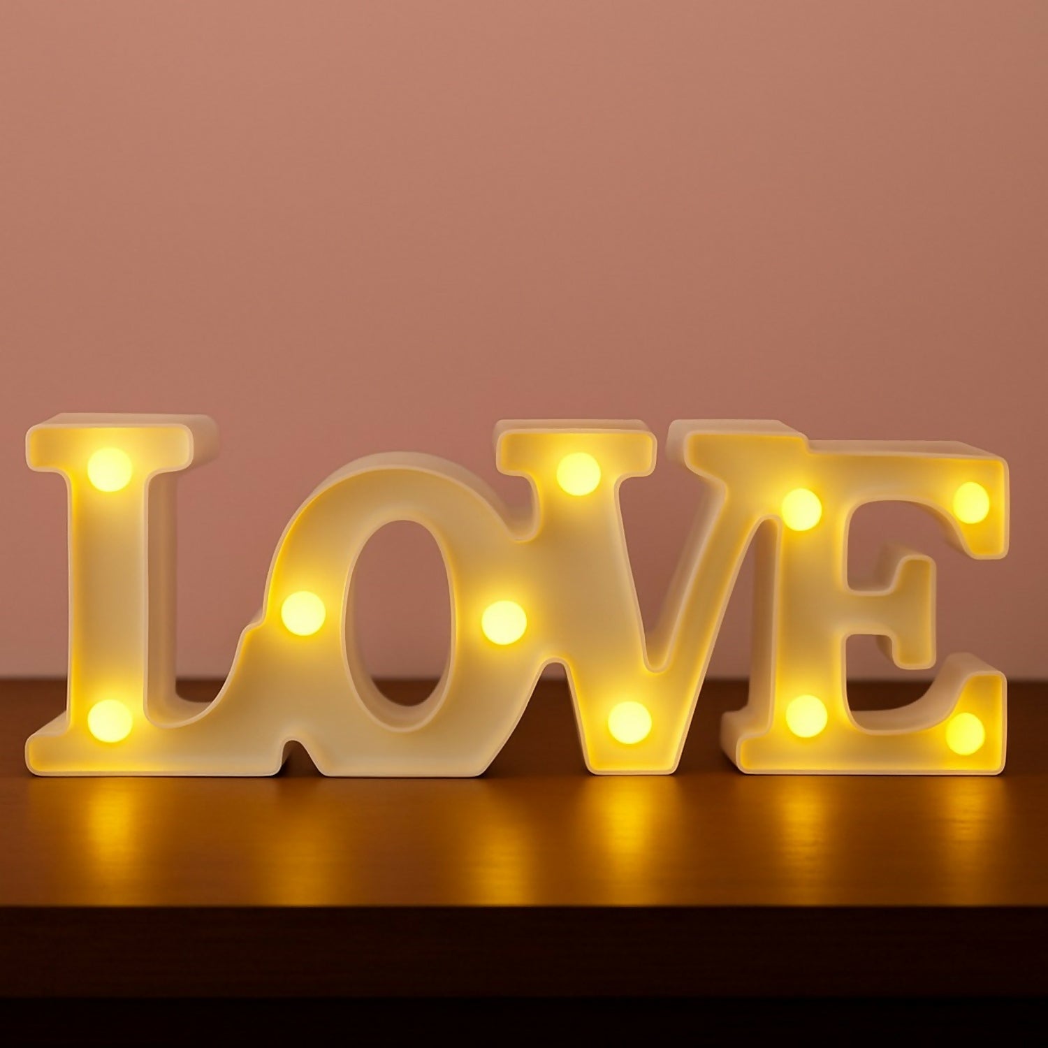 LOVE LED Marquee Letter Light Decorative Night Lamp for Home & Gifts