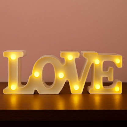 LOVE LED Marquee Letter Light Decorative Night Lamp for Home & Gifts