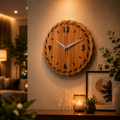 Modern Orbit clock enhancing a contemporary dining area