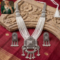 Antique Silver Beaded Necklace – Elegant Tradicional Accessory