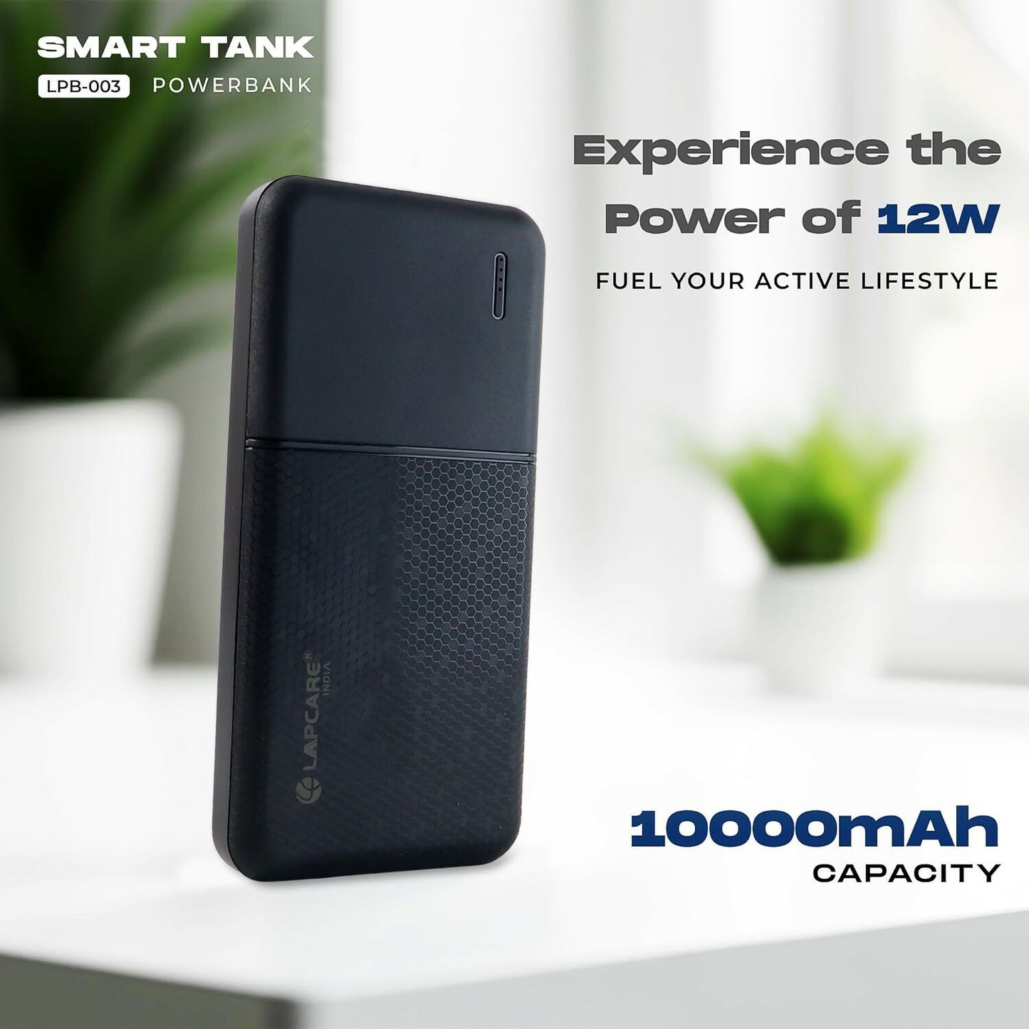 POWER BANK 10000 MAH RECHARGE LOX-234 LAPCARE