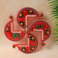Acrylic Swastik Shubh Labh Wall Hanging – Auspicious Festival Decor