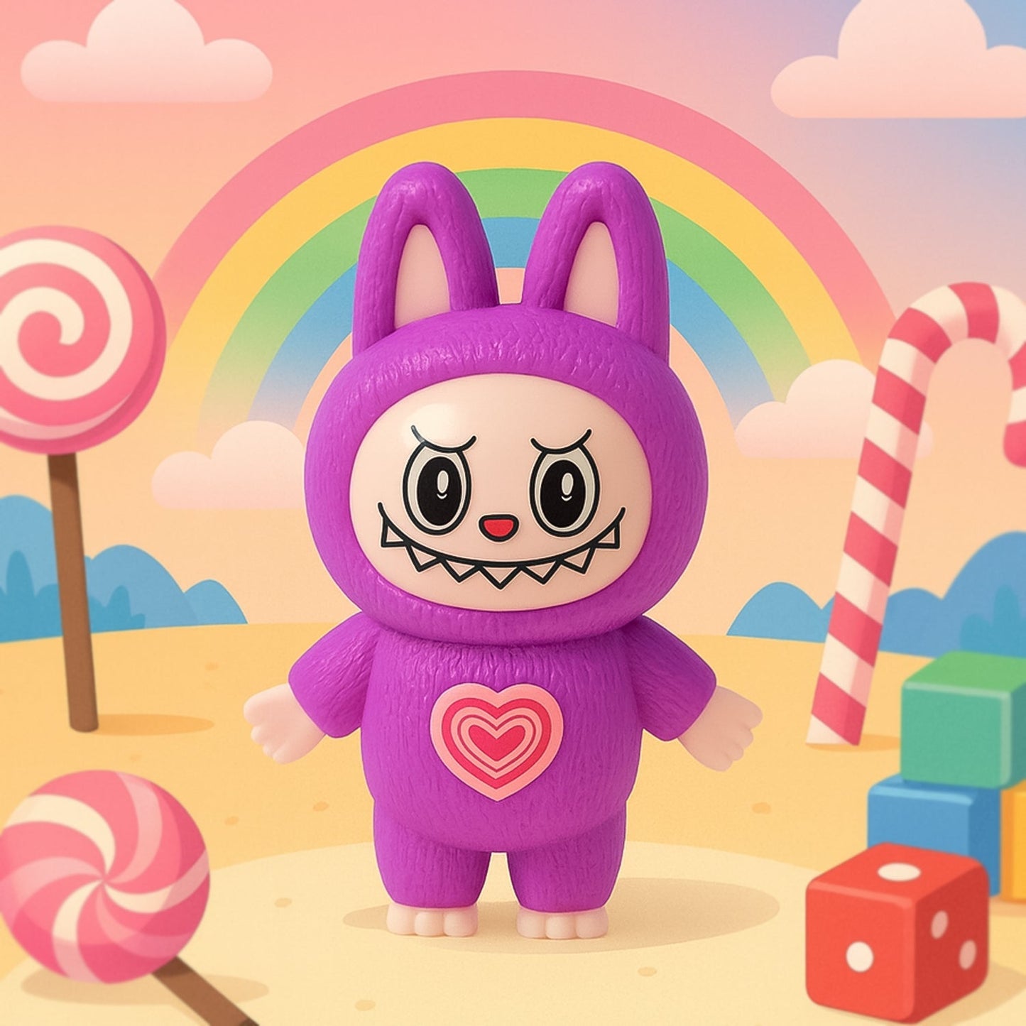 Cartoon Character Expression Changing Keychain